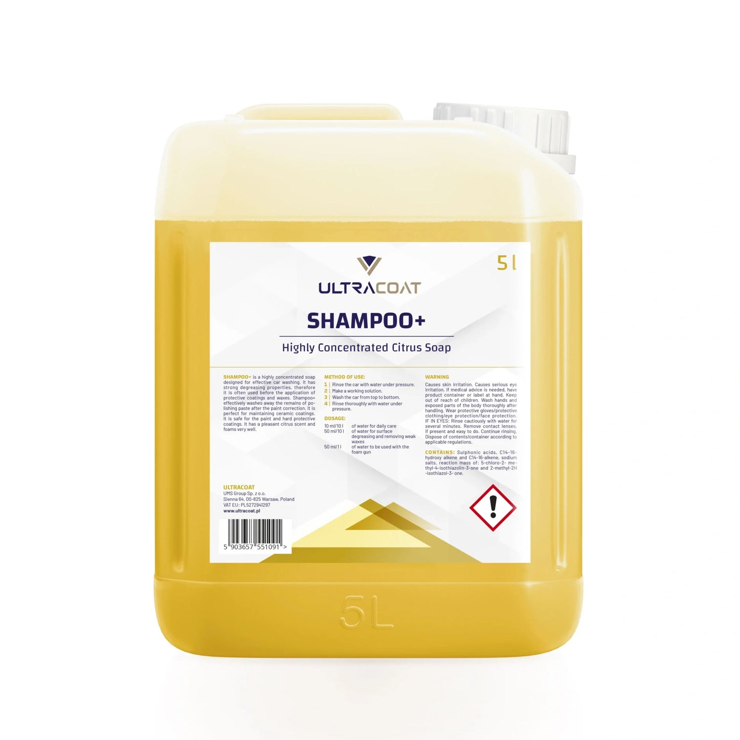 UltraCoat Auto Šampon+ Shampoo+ – Citrusni šampon za auto