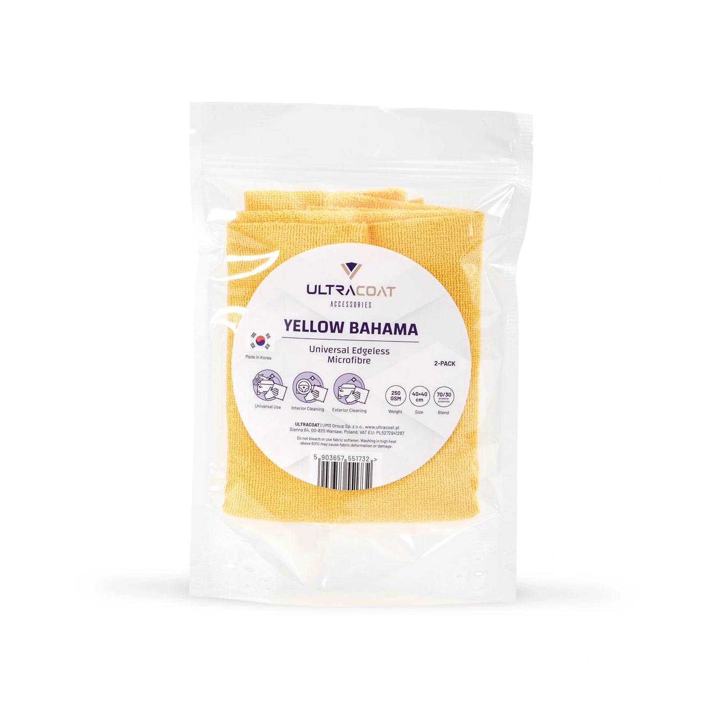 Yellow Bahama mikrofiber krpa – Precizno uklanjanje polira i premaza