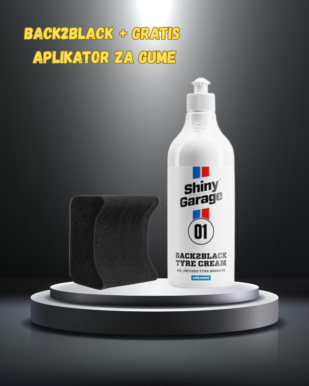 Back2Black Polimerni dresing za gume + GRATIS Aplikator