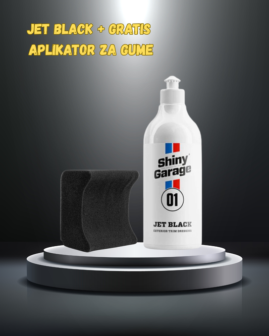 Jet Black dresing za spoljne plastike + Gratis Aplikator