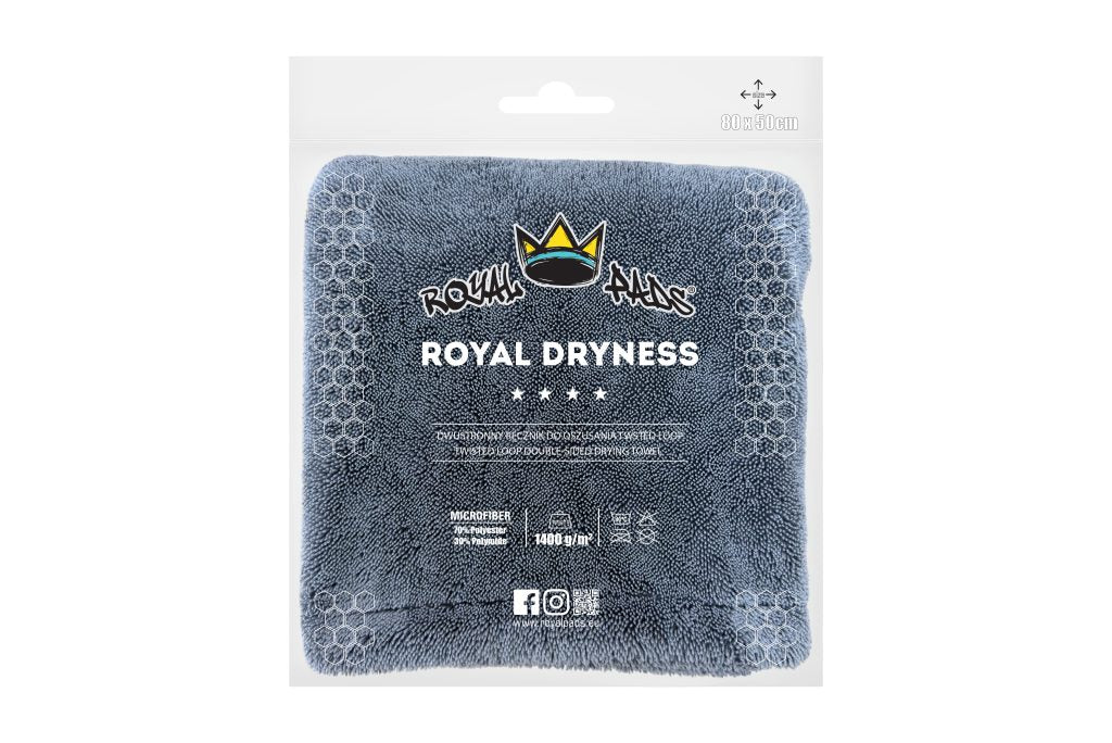 👑 Royal Dryness 1400 GSM – Vrhunski mikrofiber peskir za susenje automobila 80x50